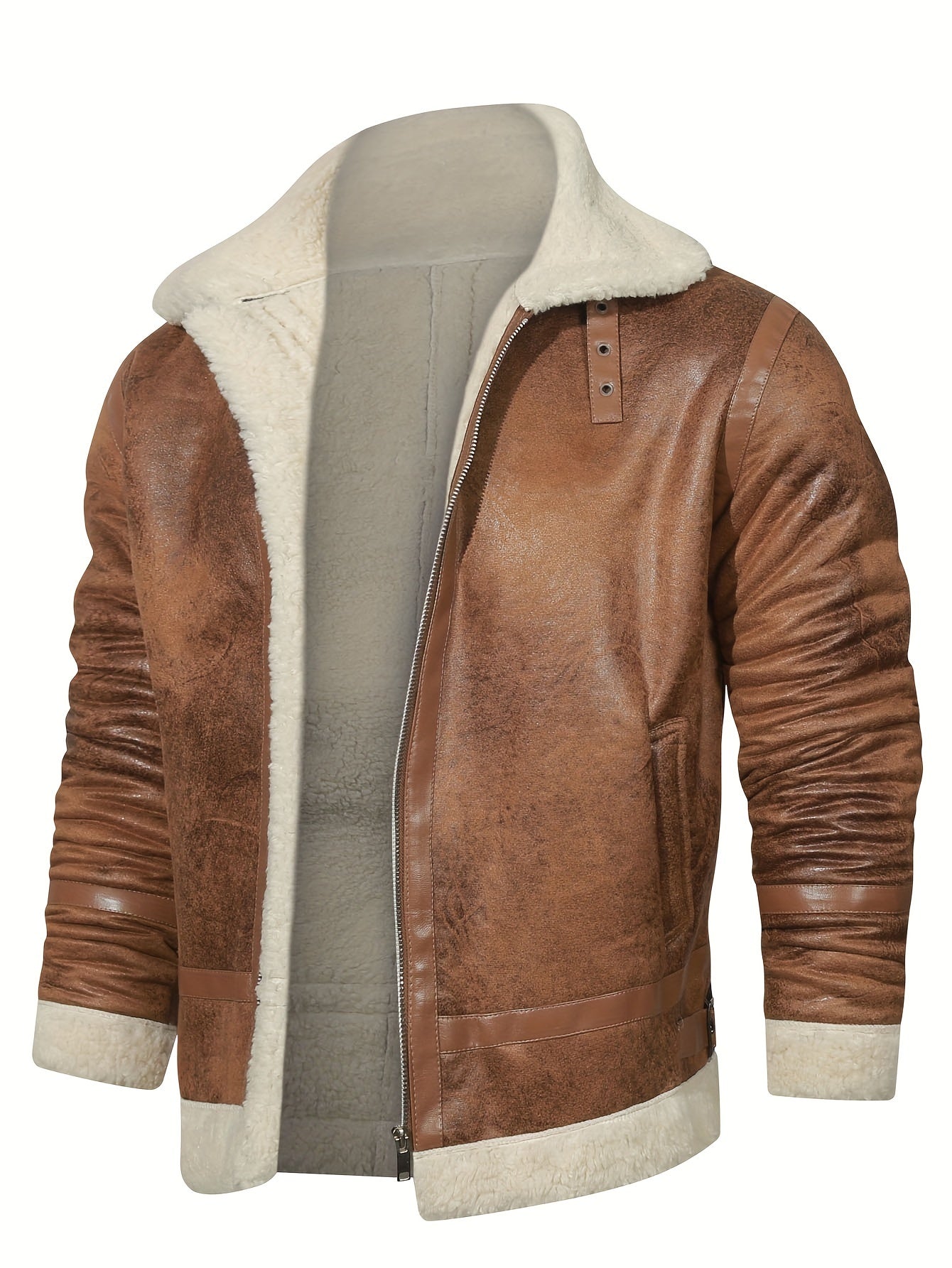 Jack | Leather jacket with stand-up collar