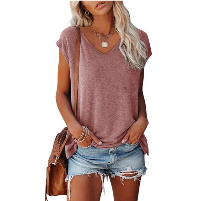 Jasmine | Casual V-Neck T-Shirt