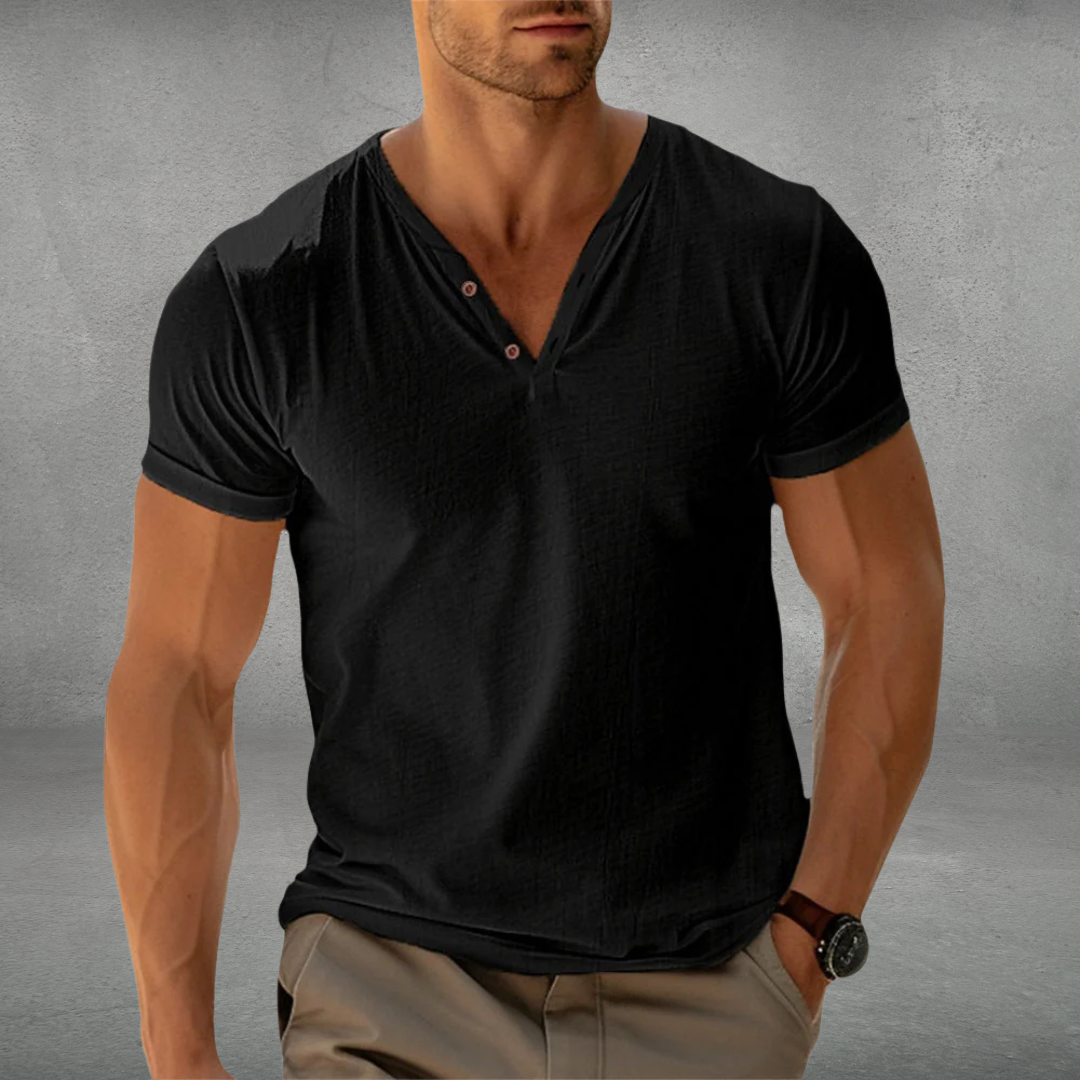 Florian | Black Polo Shirt for Men - Lightweight & Breathable Cotton 6