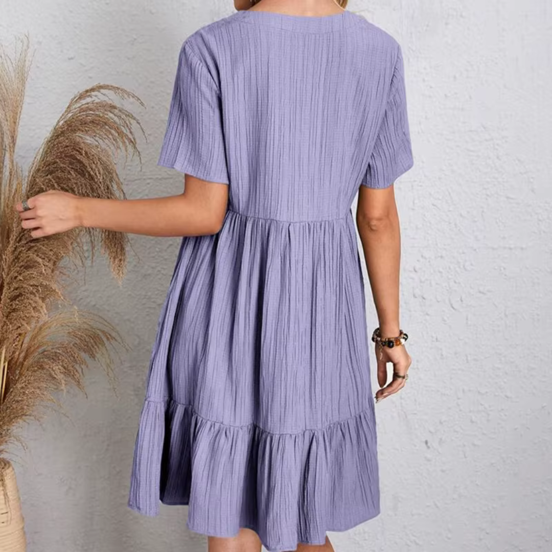 Hazel | Flowing & flattering pleated dress