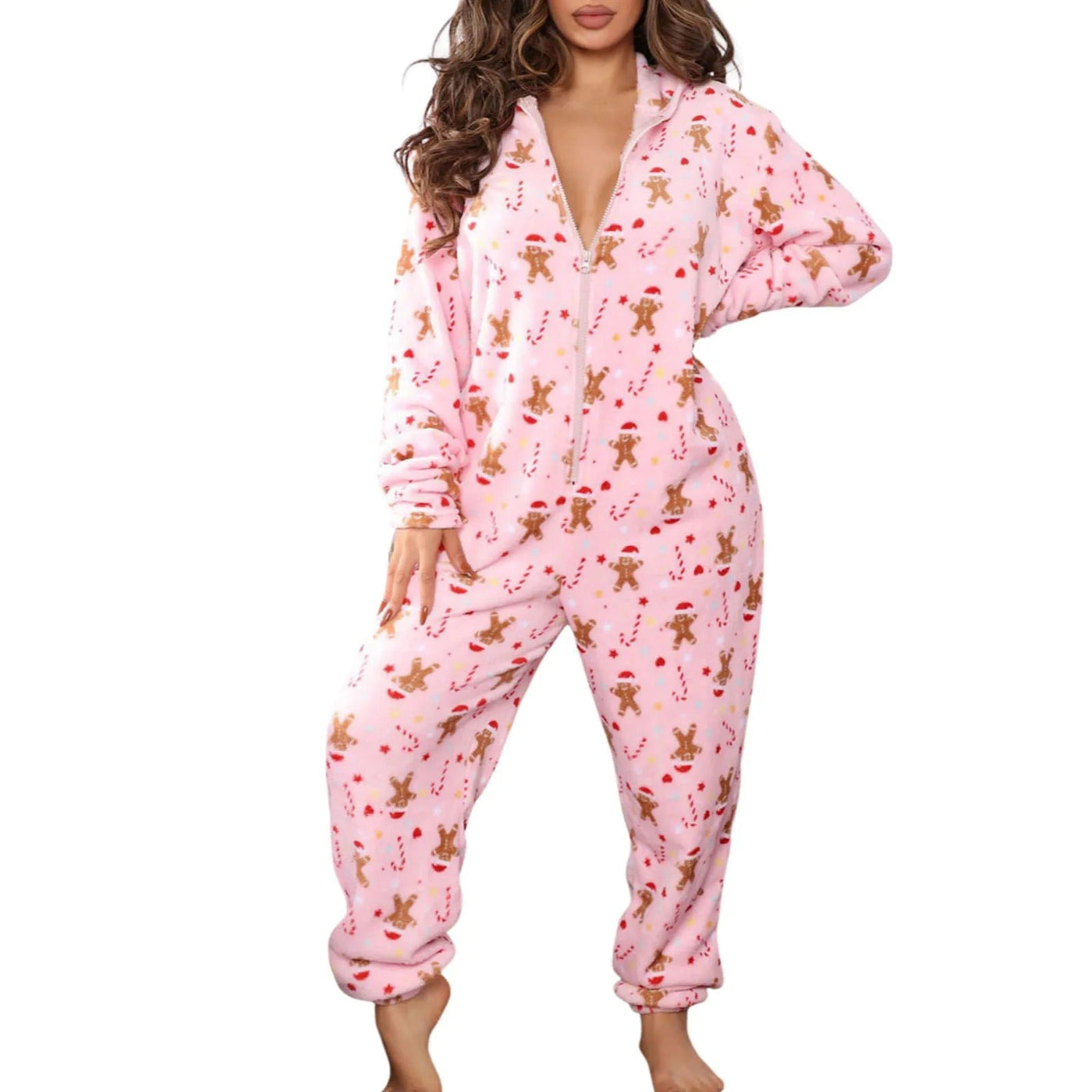 Pamela | Fleece Christmas Jumpsuit