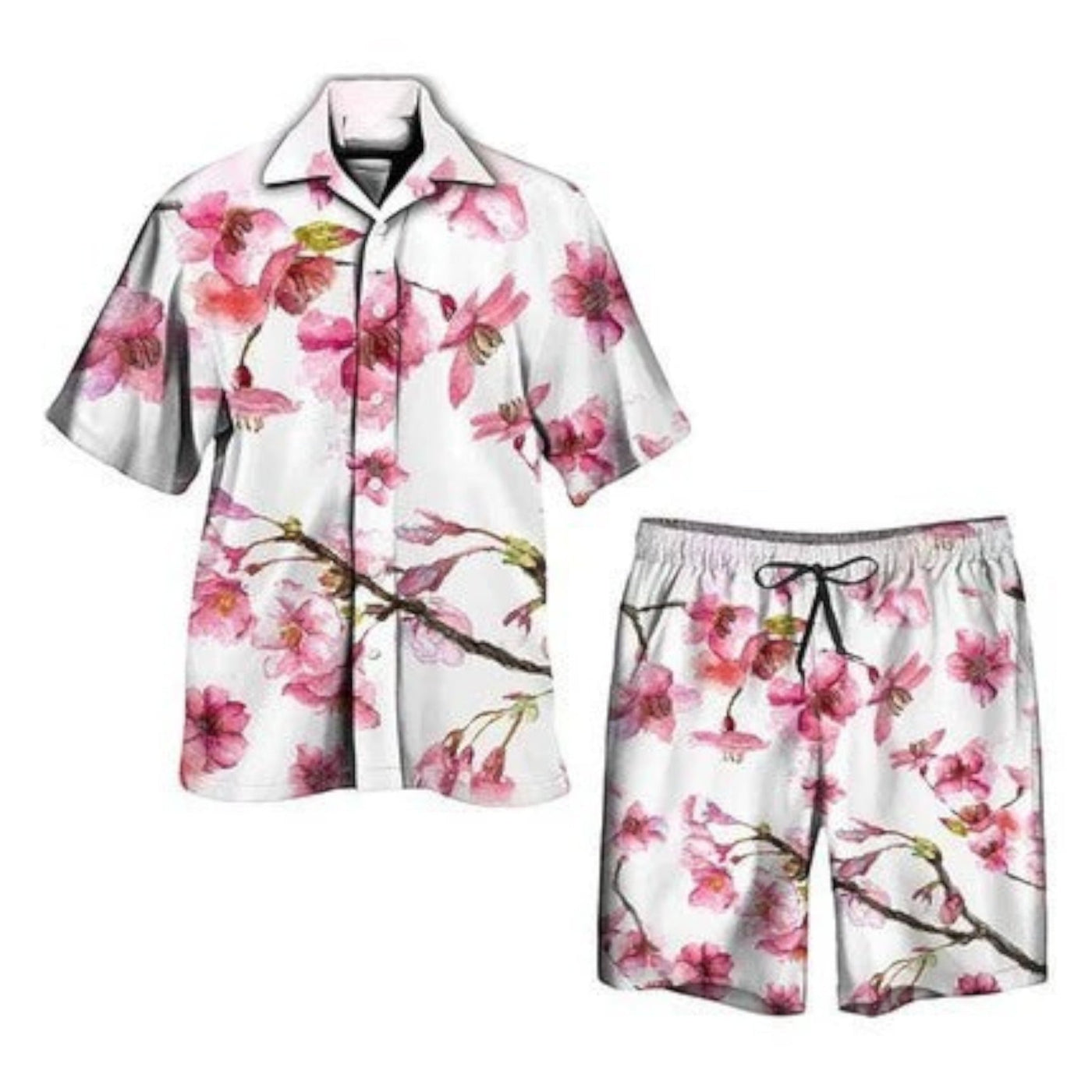 Variant image for Jorden | Summer Set for Men - Tropical Shirt and Shorts Ensemble-65