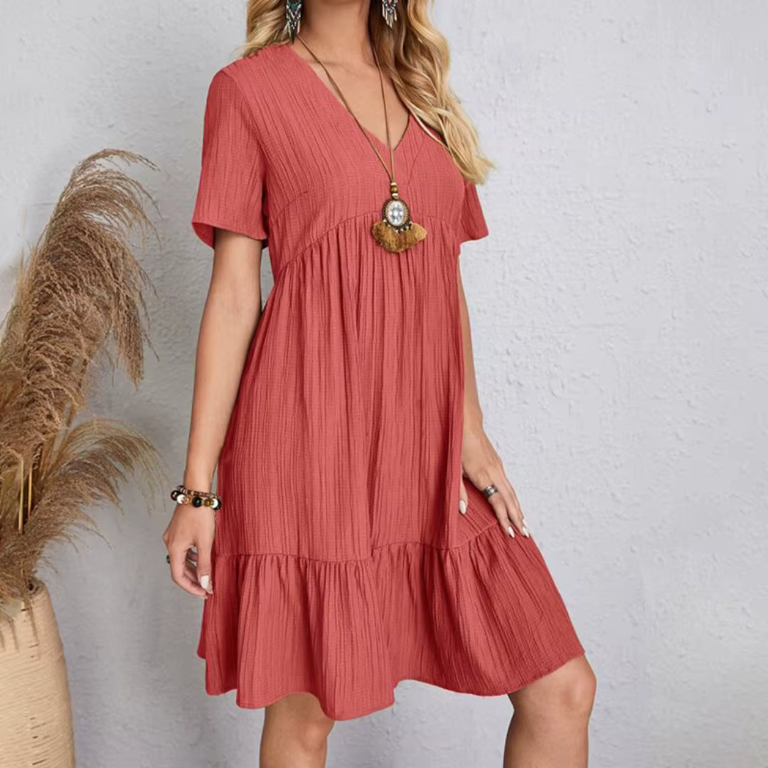 Hazel | Flowing & flattering pleated dress