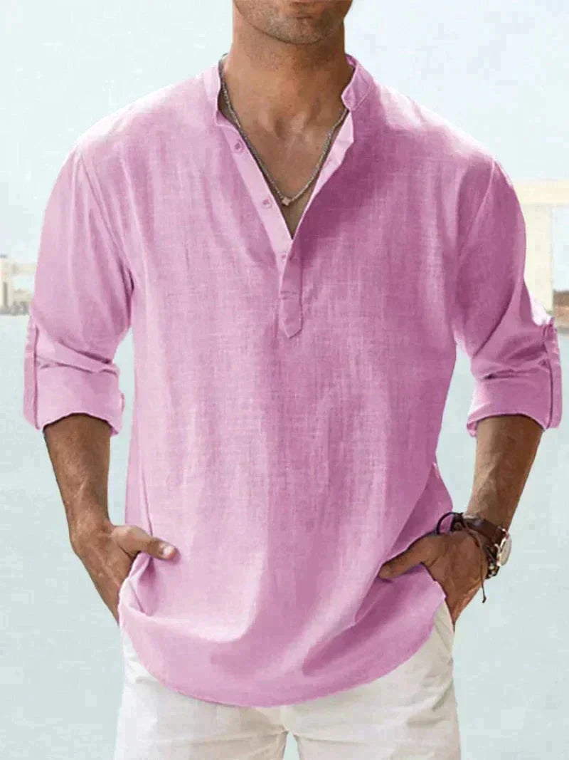 Variant image for Rio | Men's Linen Shirt - Casual Sophistication-55
