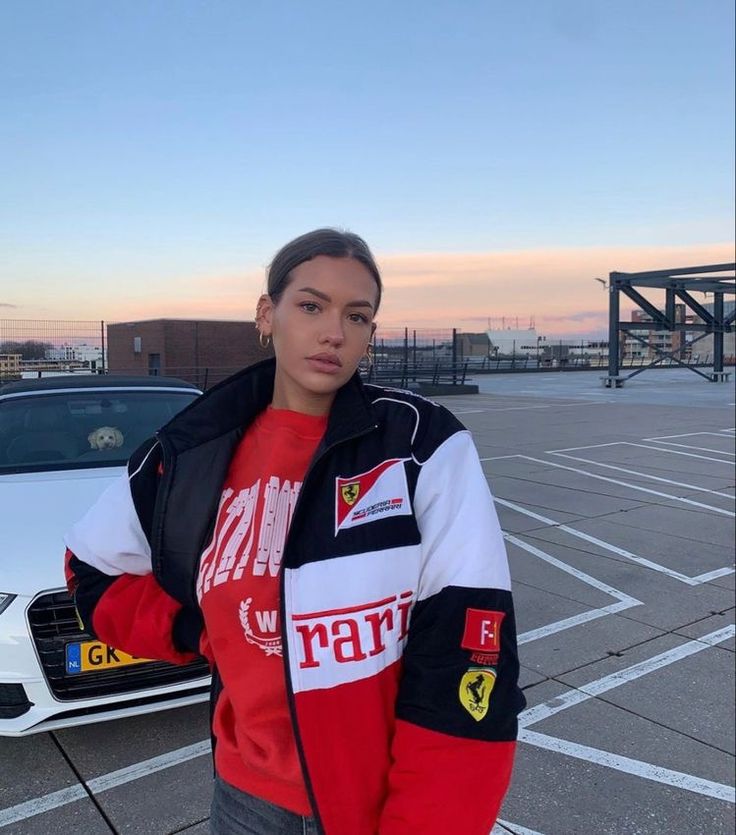 Abby | Sporty Style Ferrari Racer Jacket