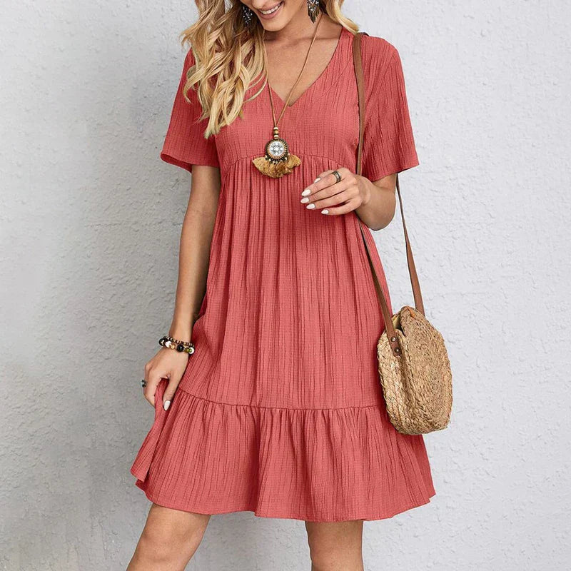 Hazel | Flowing & flattering pleated dress