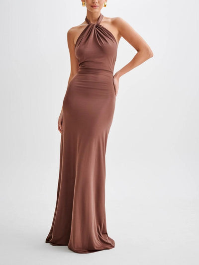 Amelie | Elegant maxi dress with a high neckline