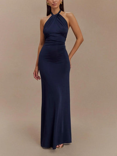 Amelie | Elegant maxi dress with a high neckline