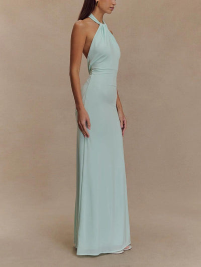 Amelie | Elegant maxi dress with a high neckline