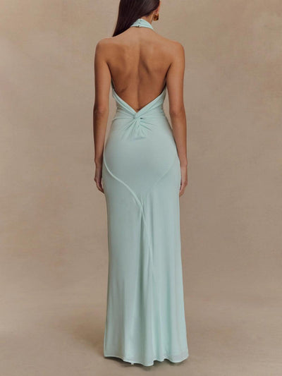 Amelie | Elegant maxi dress with a high neckline