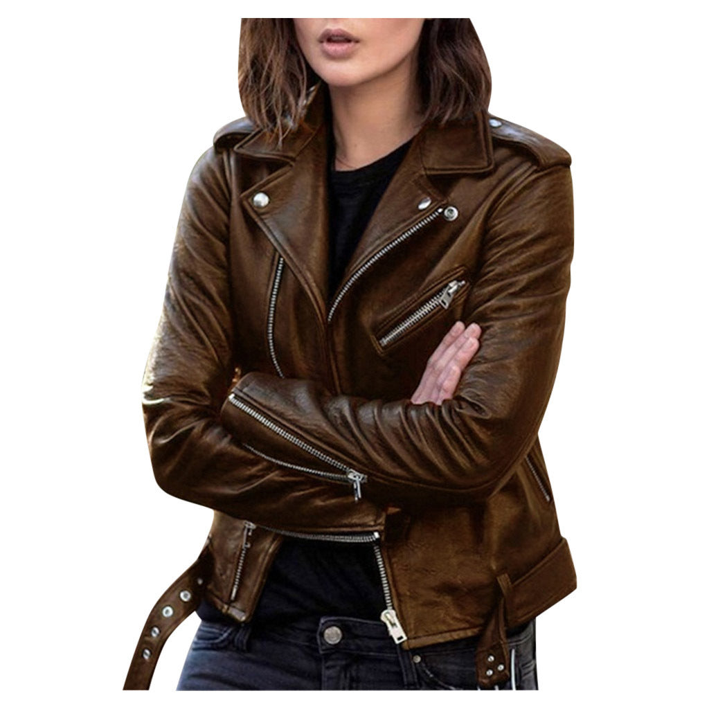 Andrea | Casual biker jacket with zipper
