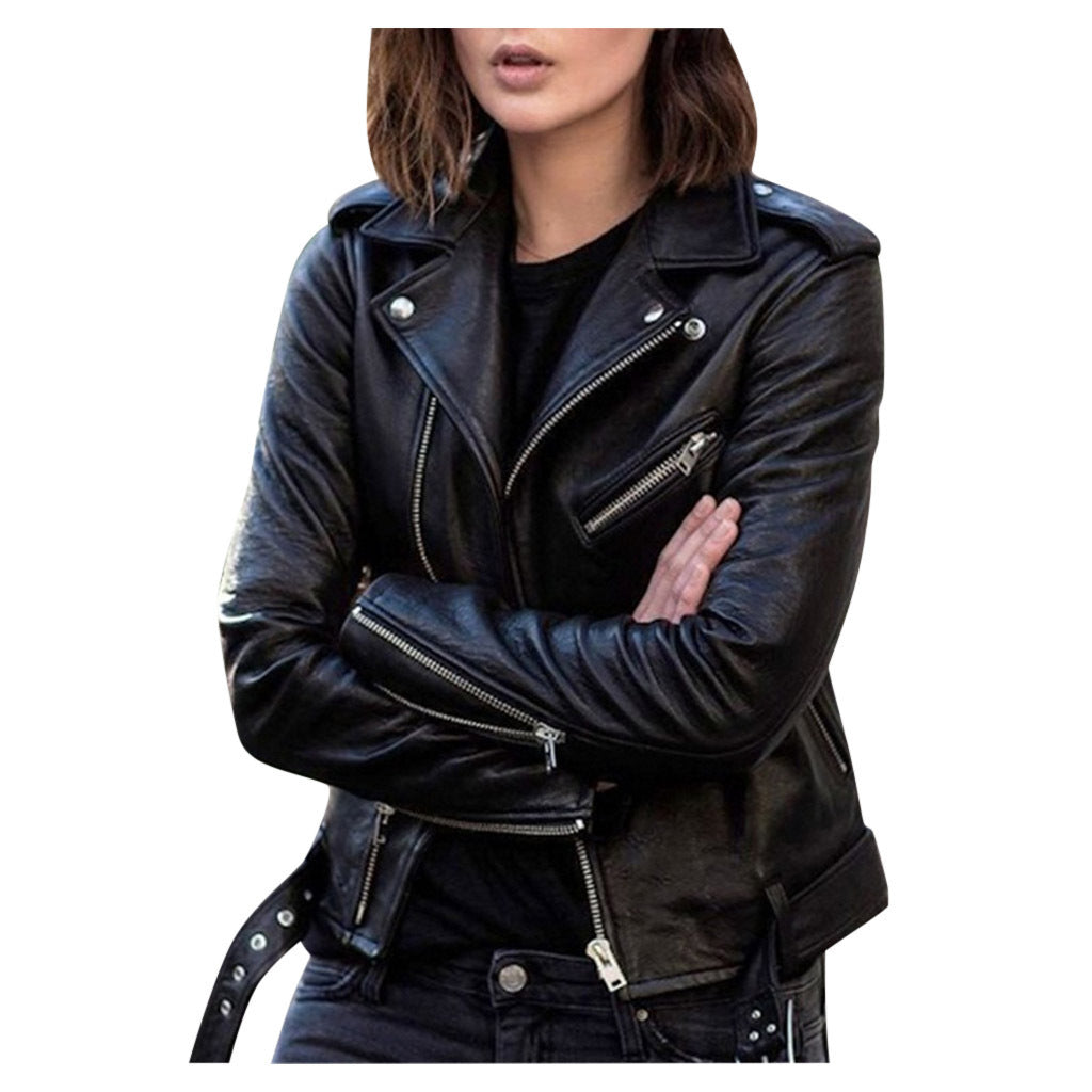 Andrea | Casual biker jacket with zipper