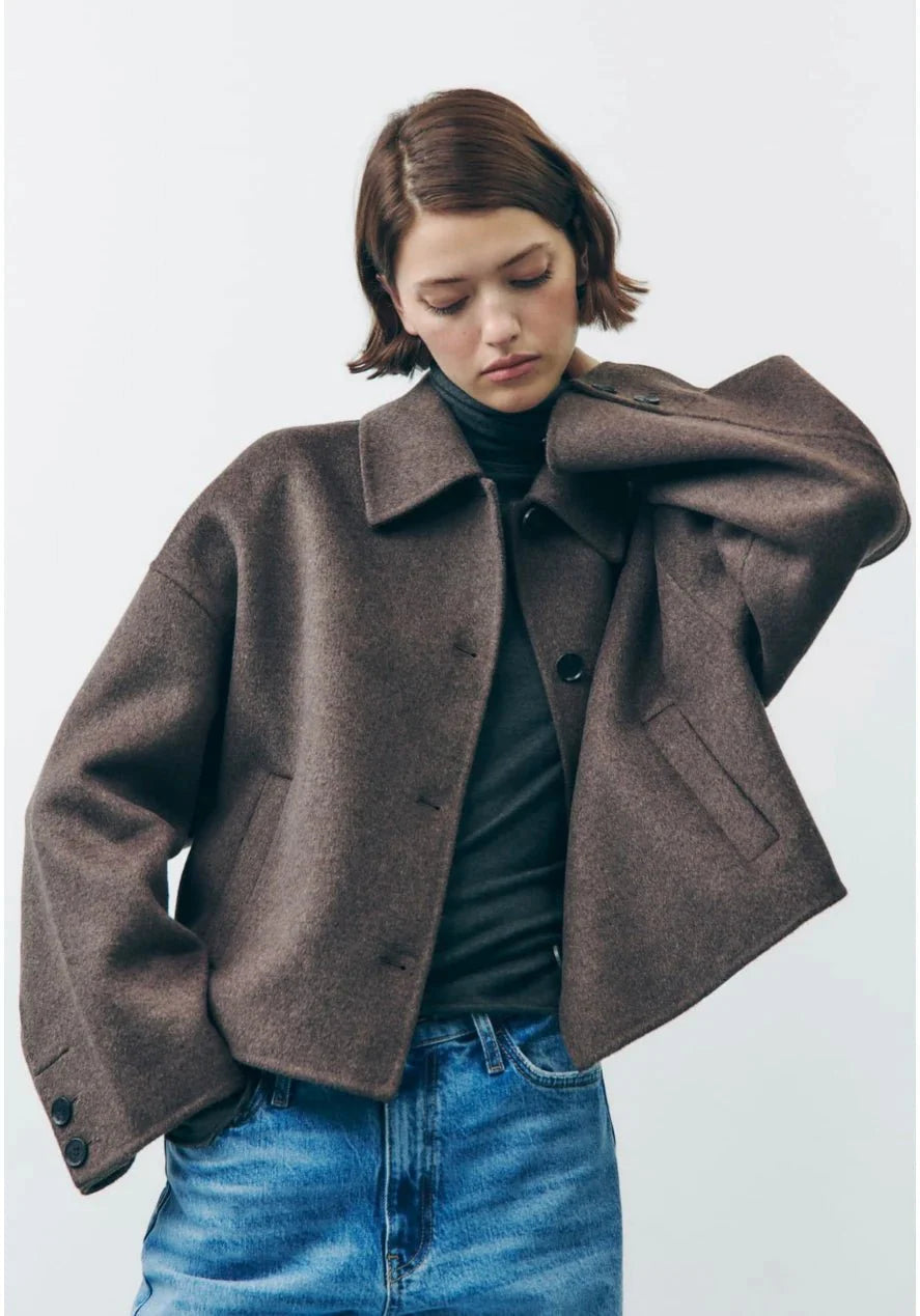 Angelika | Elegant oversized transitional jacket