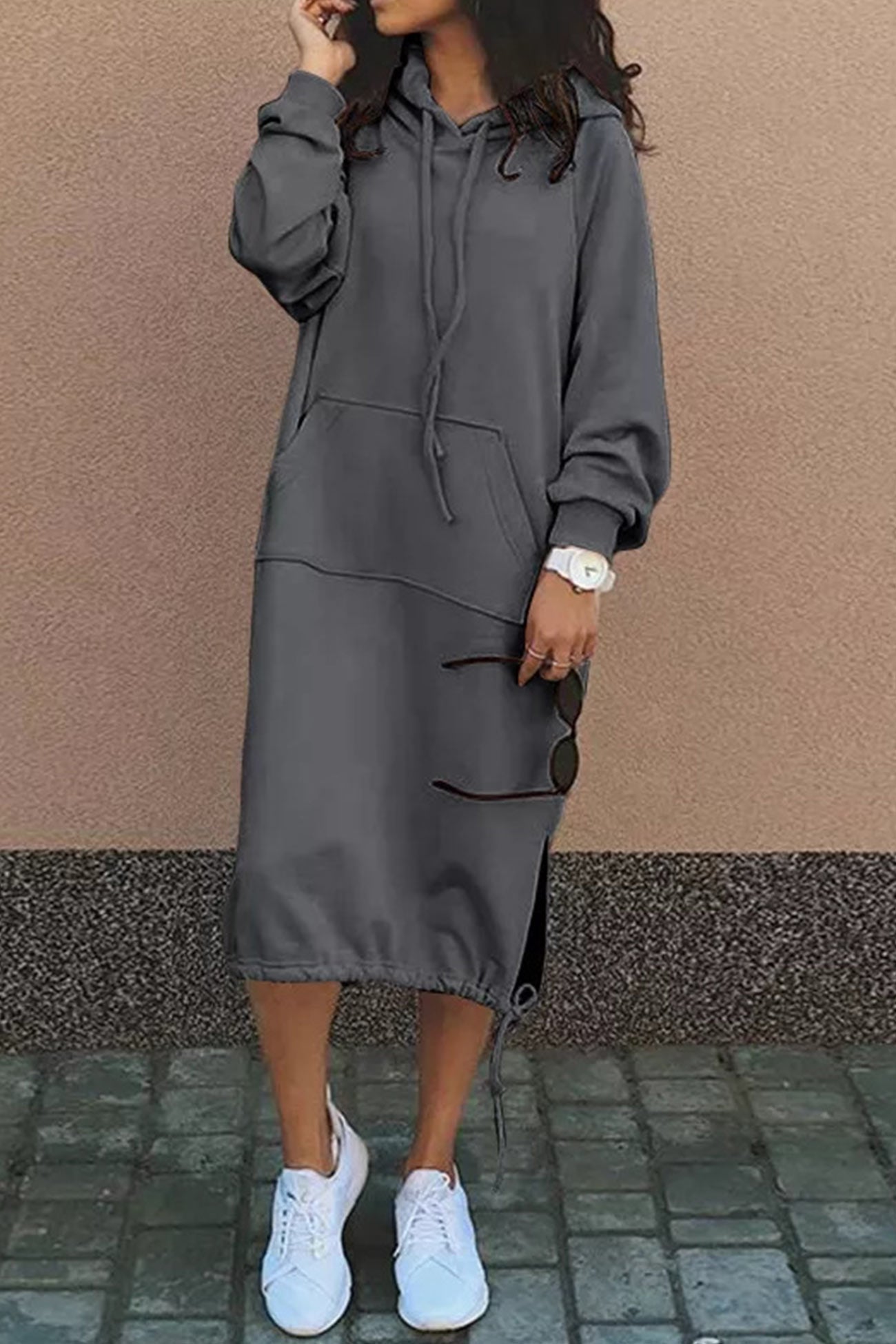 Angelika | Long hoodie dress
