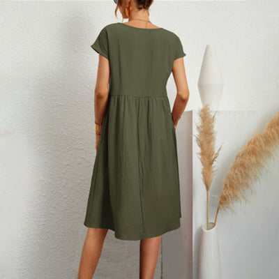 Sophia | Comfortable Short Sleeve Dress