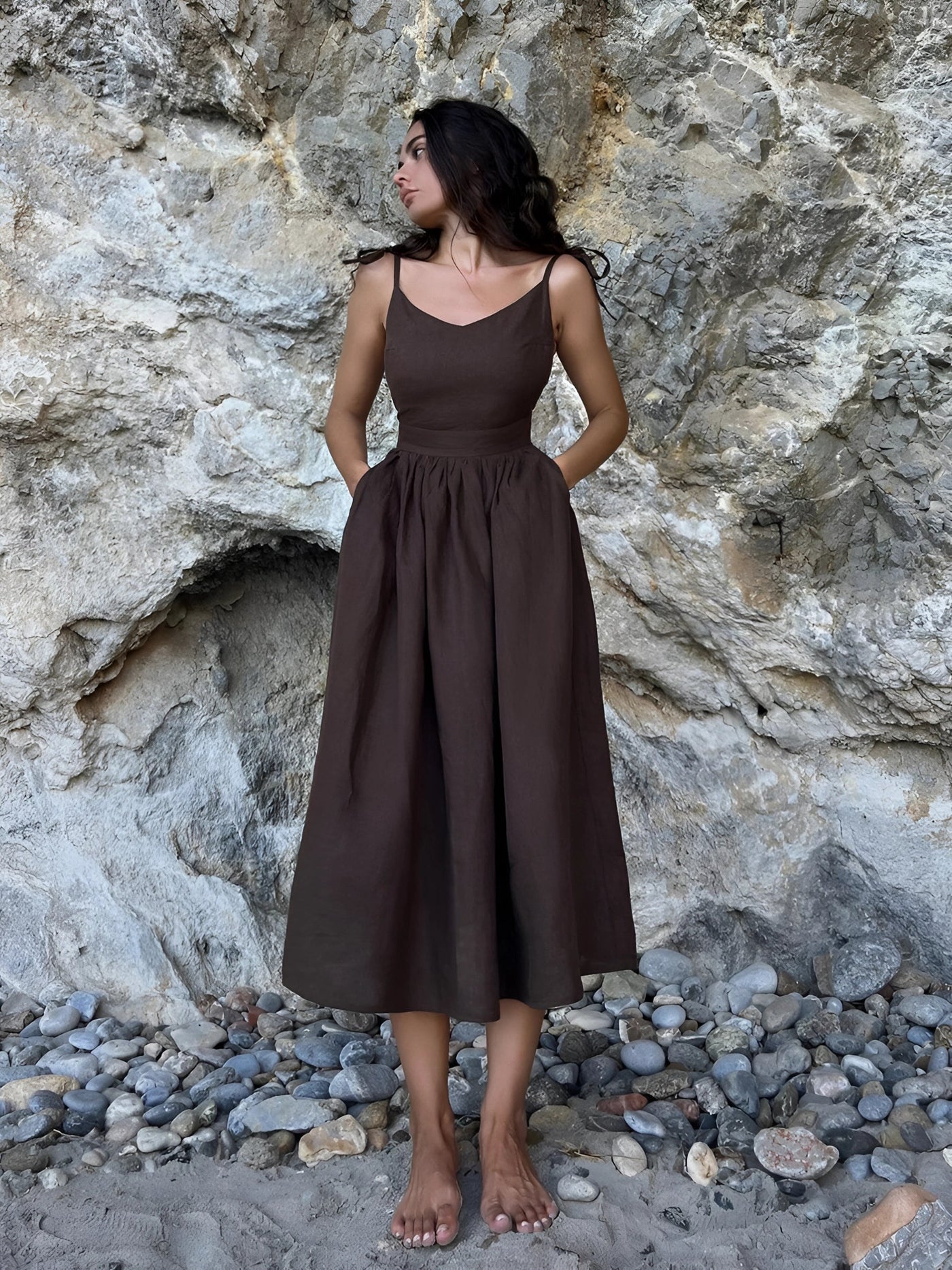 Sophia | Linen Maxi Dress