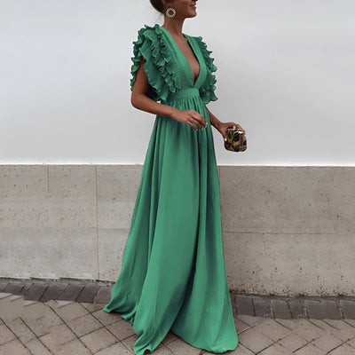 Clarissa | Ruffle Gown