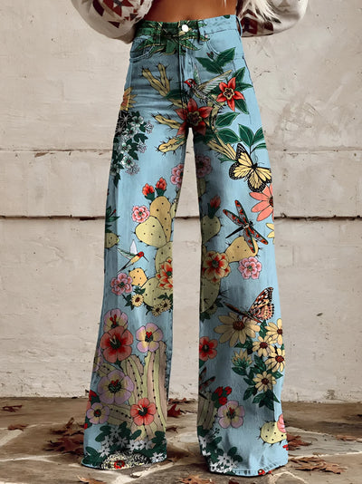 Luna | Floral Jeans