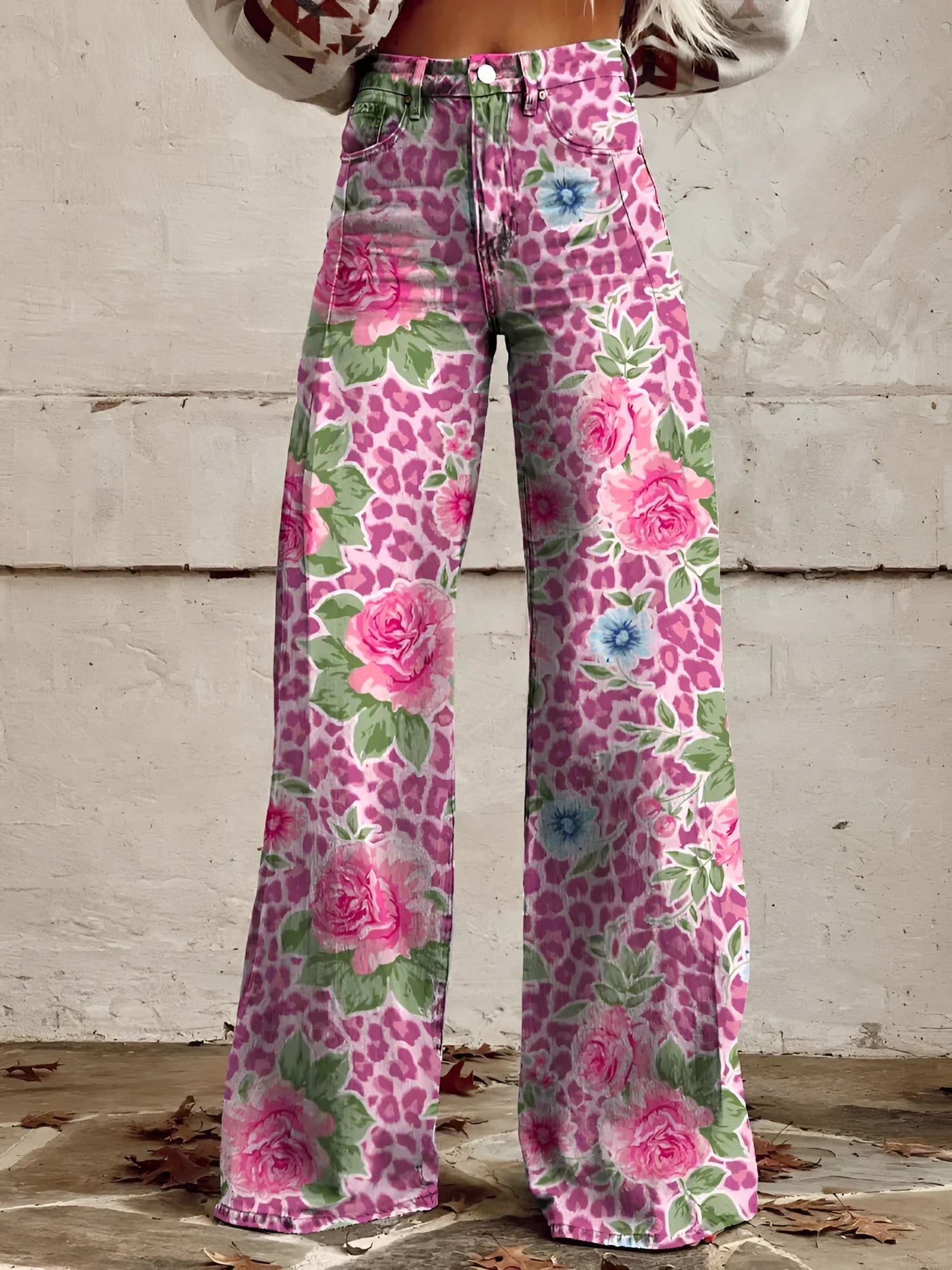 Luna | Floral Jeans