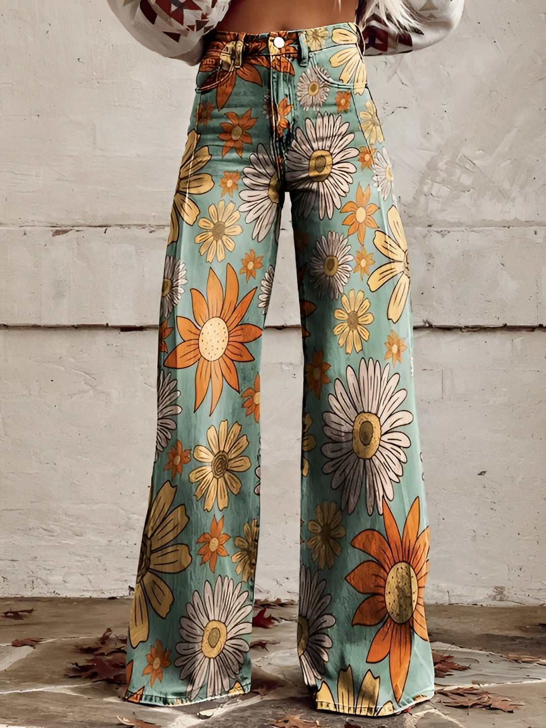 Luna | Floral Jeans