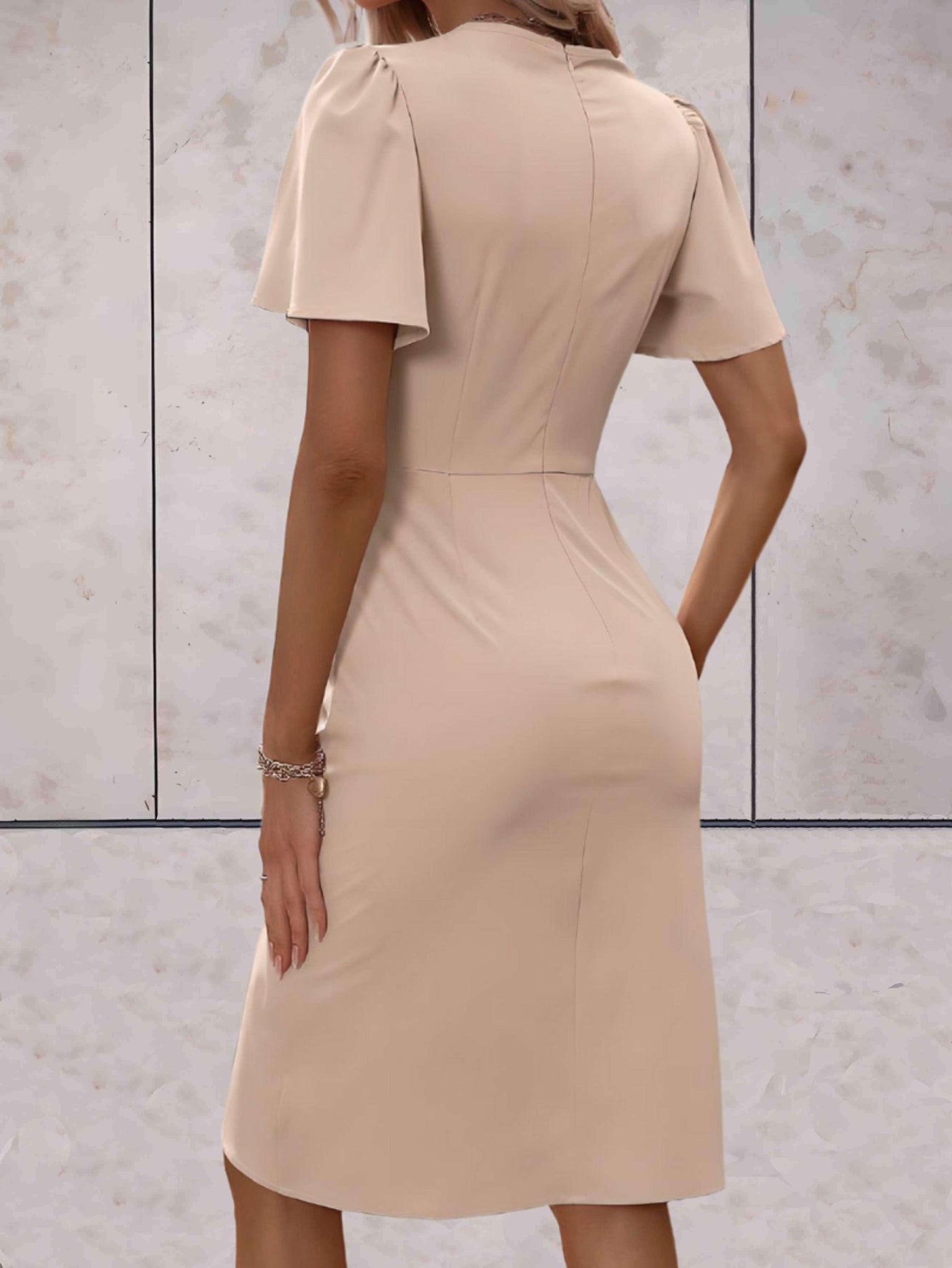 Caitlyn | Elegant V-Neckline Wrap Dress