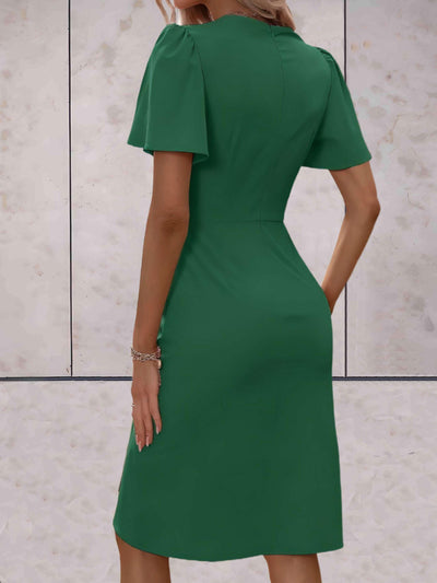 Caitlyn | Elegant V-Neckline Wrap Dress