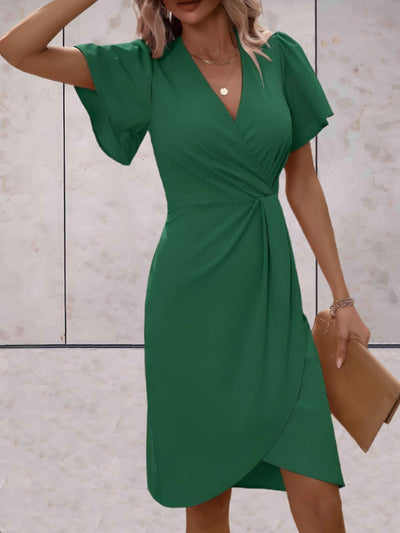 Caitlyn | Elegant V-Neckline Wrap Dress