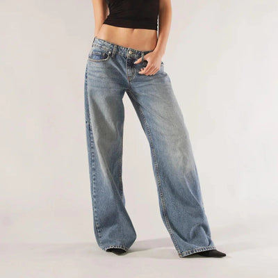 Bella | Low Rise Baggy Mom Jeans