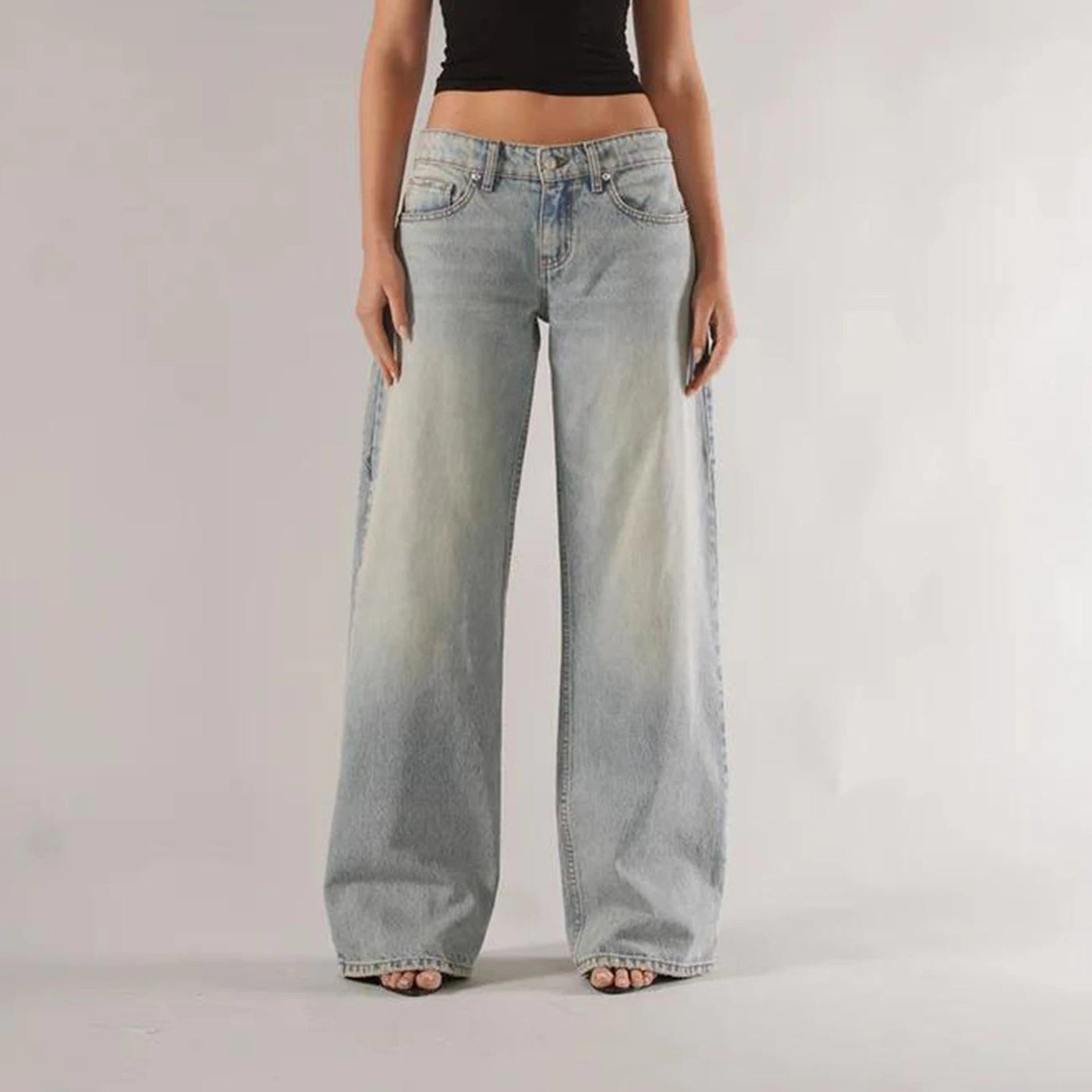 Bella | Low Rise Baggy Mom Jeans