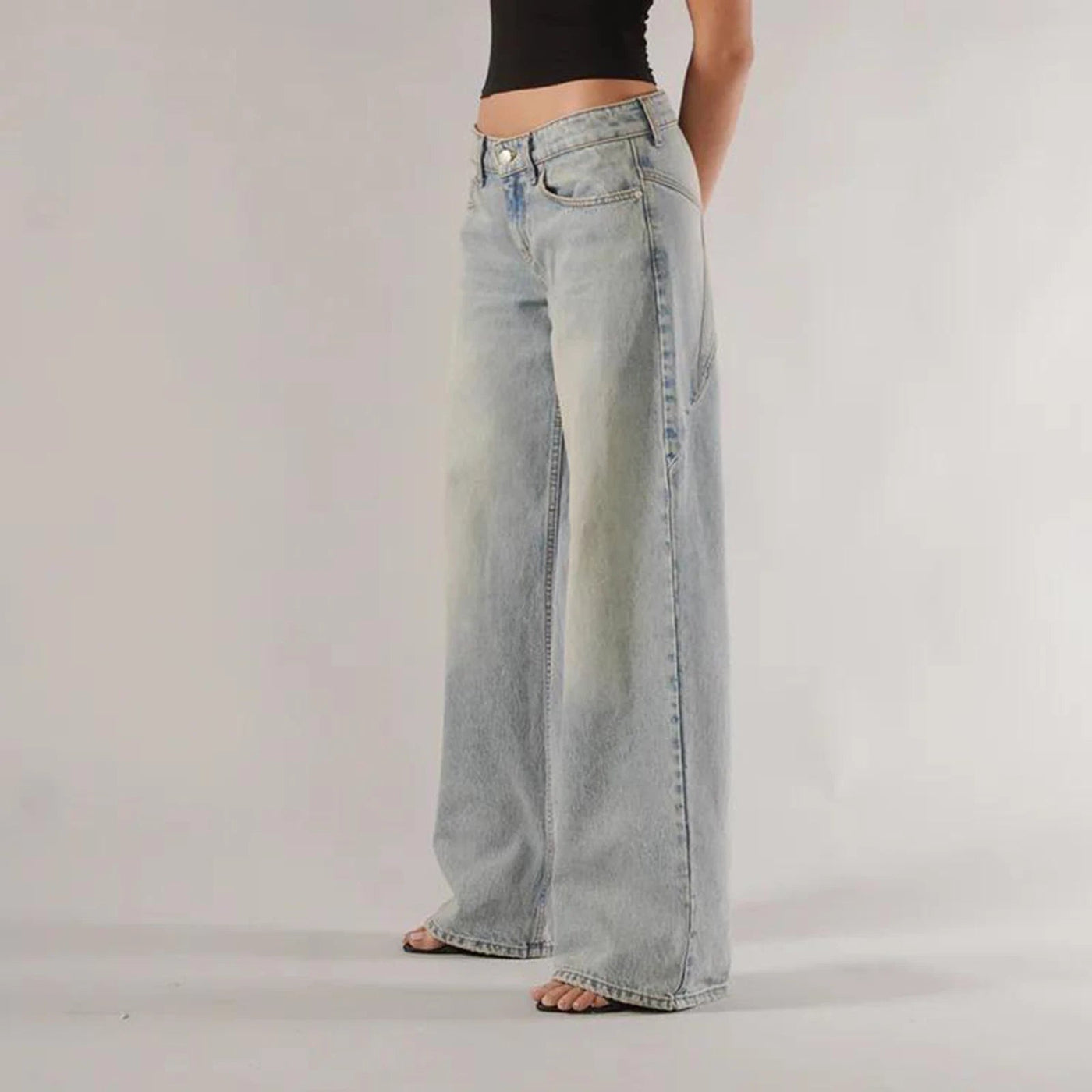 Bella | Low Rise Baggy Mom Jeans