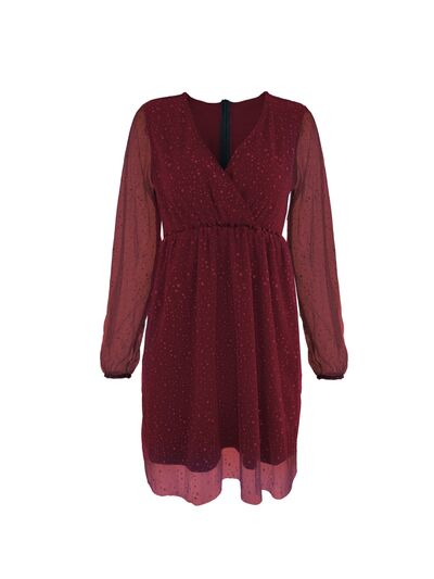 Bella | Elegant festive V neck dress