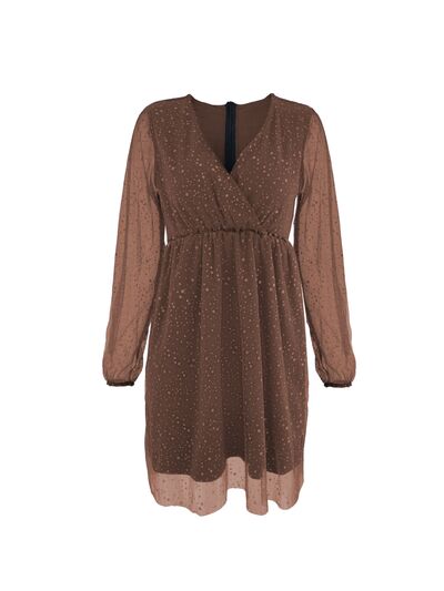 Bella | Elegant festive V neck dress