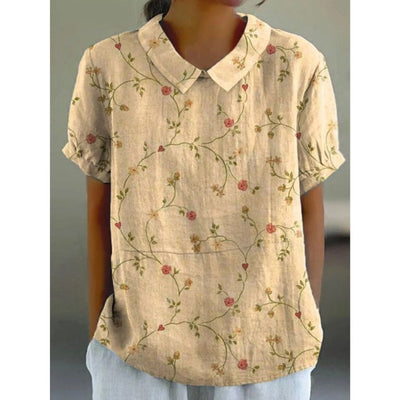 Karin | Blossom Print Casual Blouse