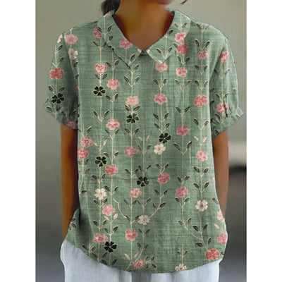 Karin | Blossom Print Casual Blouse