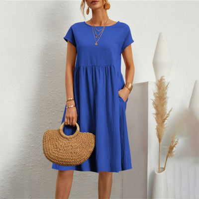 Sophia | Comfortable Short Sleeve Dress