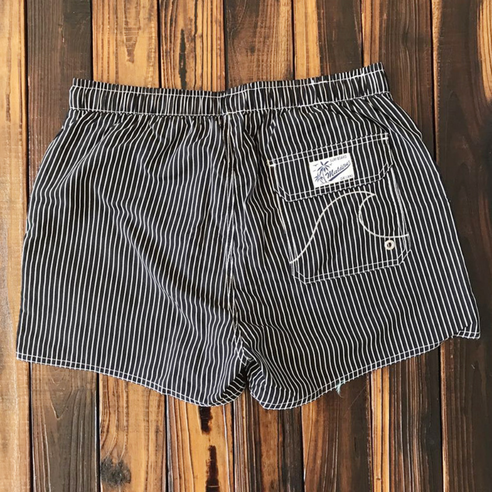 Striped Comfort | Men's Swim Shorts - Lightweight Beach & Board Shorts 4