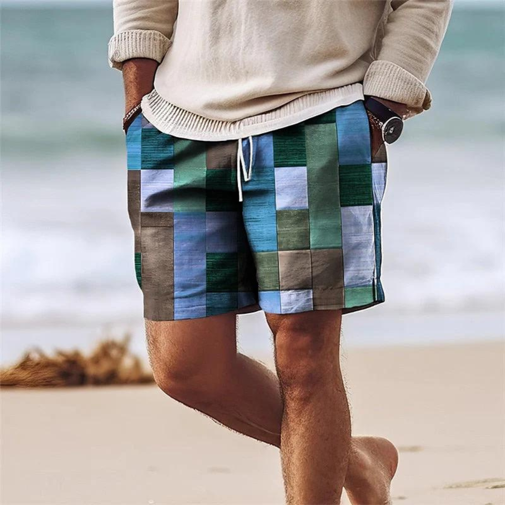 Geometric Breeze Shorts | Men's Casual Wear 3