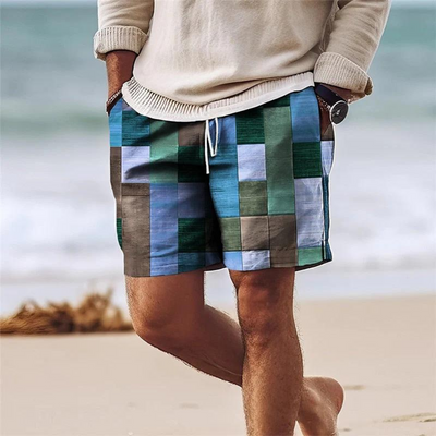 Geometric Breeze Shorts | Men's Casual Wear 3