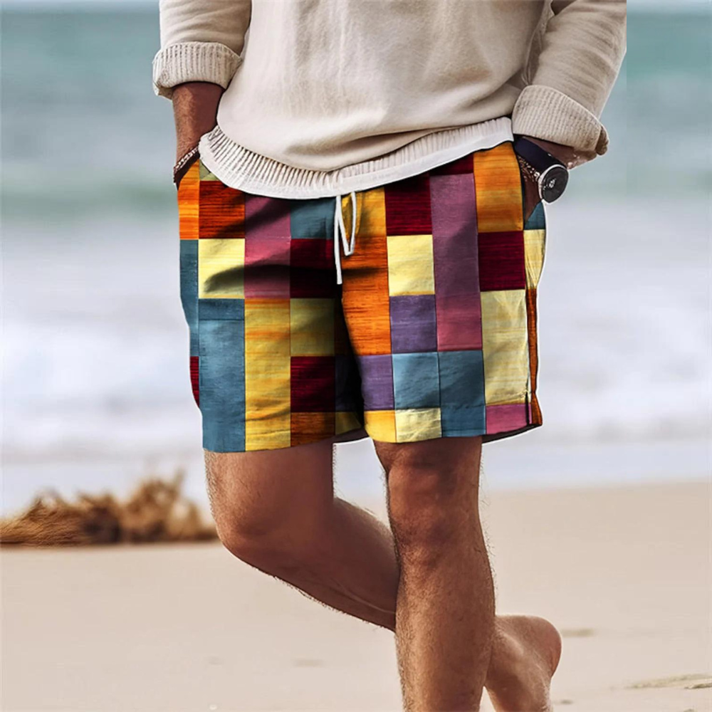Geometric Breeze Shorts | Men's Casual Wear 4
