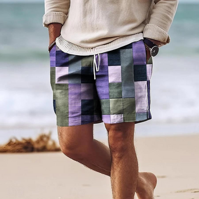 Geometric Breeze Shorts | Men's Casual Wear 5