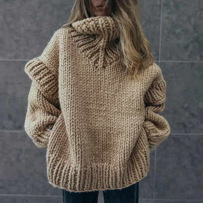 Caroline | Cozy warm sweater with turtleneck
