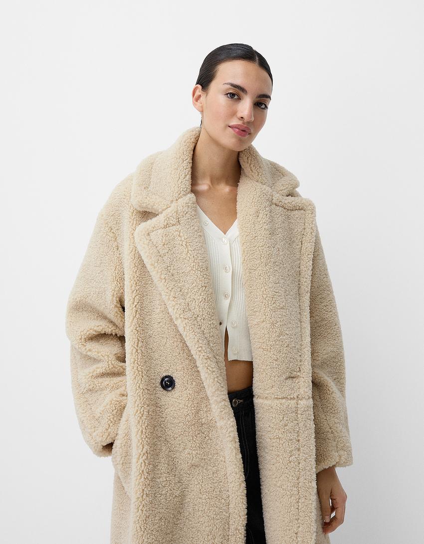 Christina | Oversized  Two row Teddy jacket