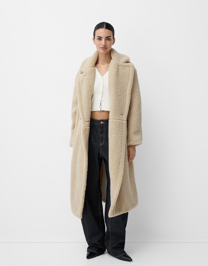 Christina | Oversized  Two row Teddy jacket