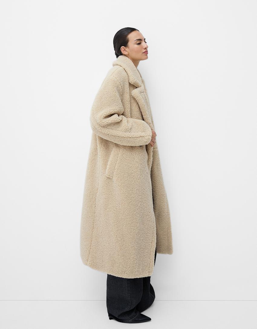 Christina | Oversized  Two row Teddy jacket