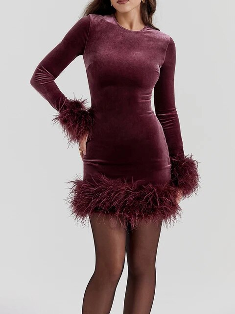 Christine | Casual long sleeved mini dress