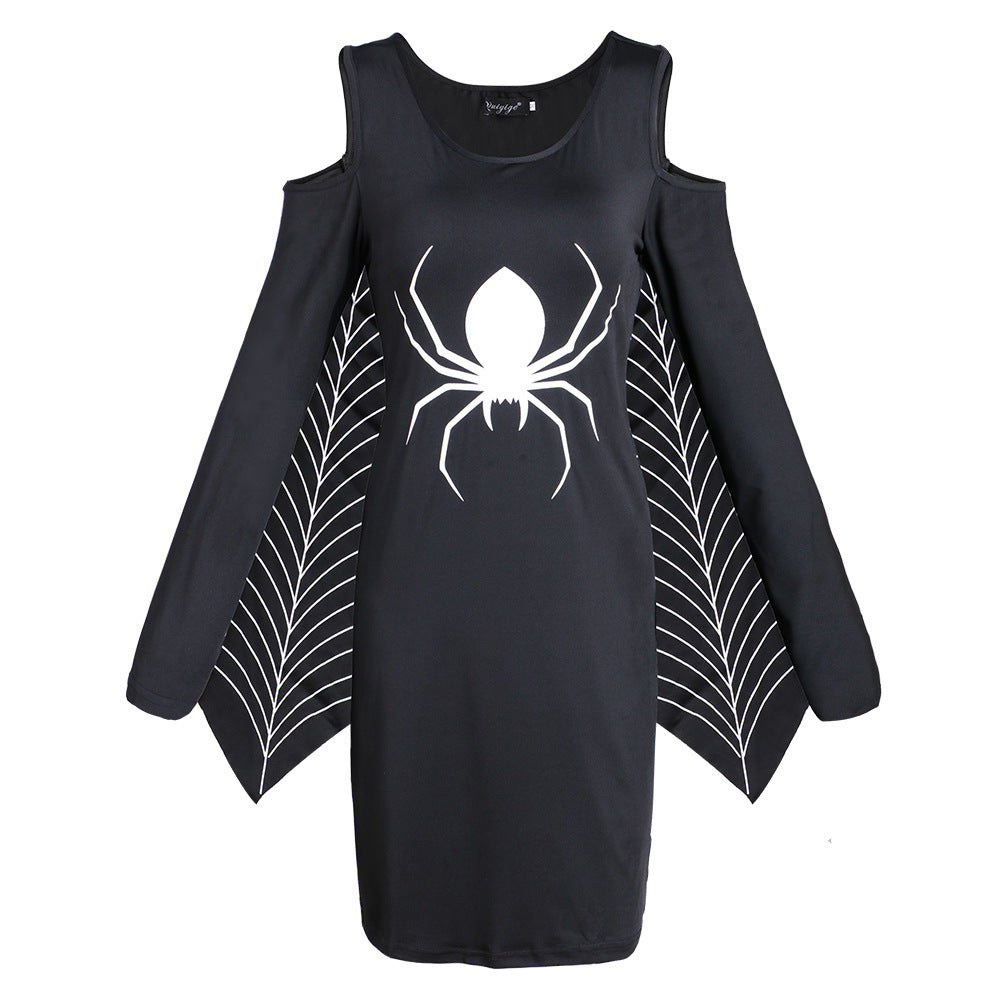 Christine | Gothic Spider Halloween Mini Dress