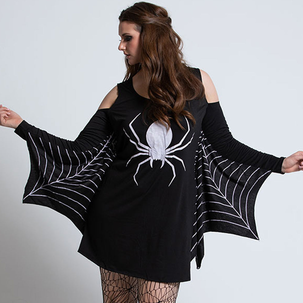 Christine | Gothic Spider Halloween Mini Dress
