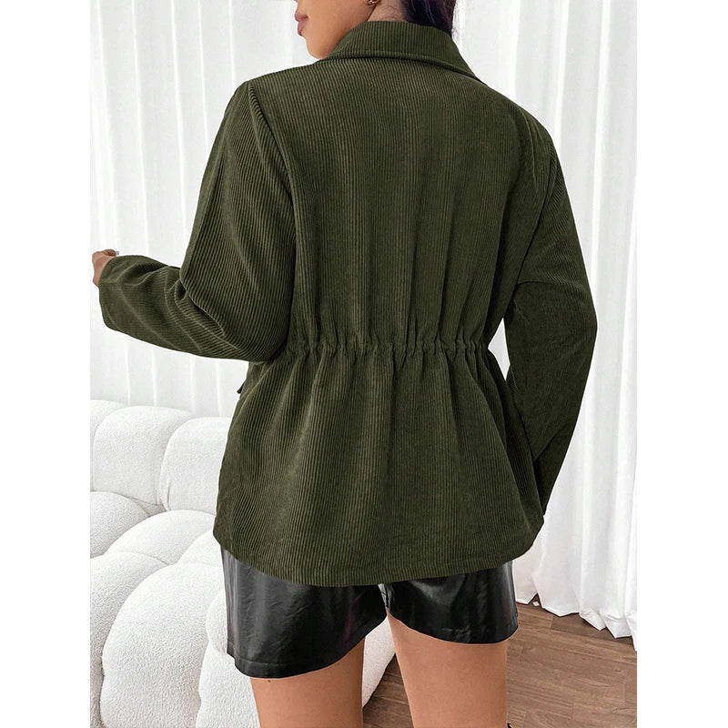 Clara | Stylish corduroy jacket with long sleeves