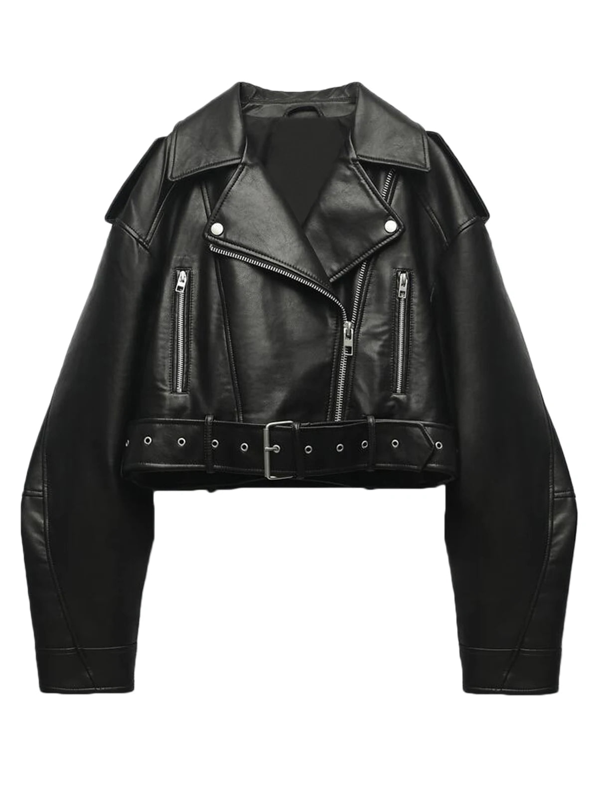 Claudia | Classic imitation leather jacket