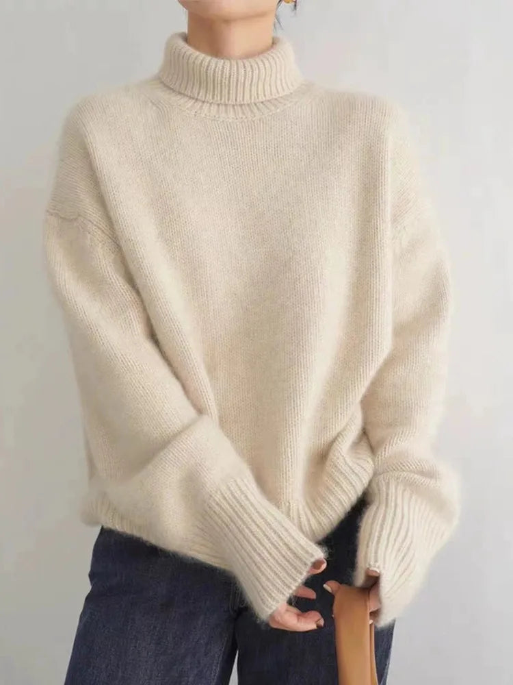 Stephanie | Cashmere Turtleneck Sweater